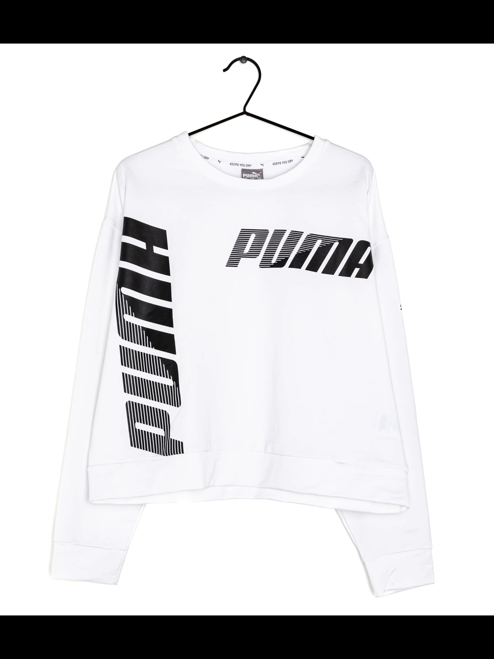 Puma | White Graphic Crewneck Sweatshirt